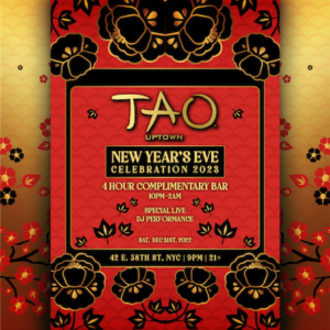 tao uptown nyc nye 2023 new years eve