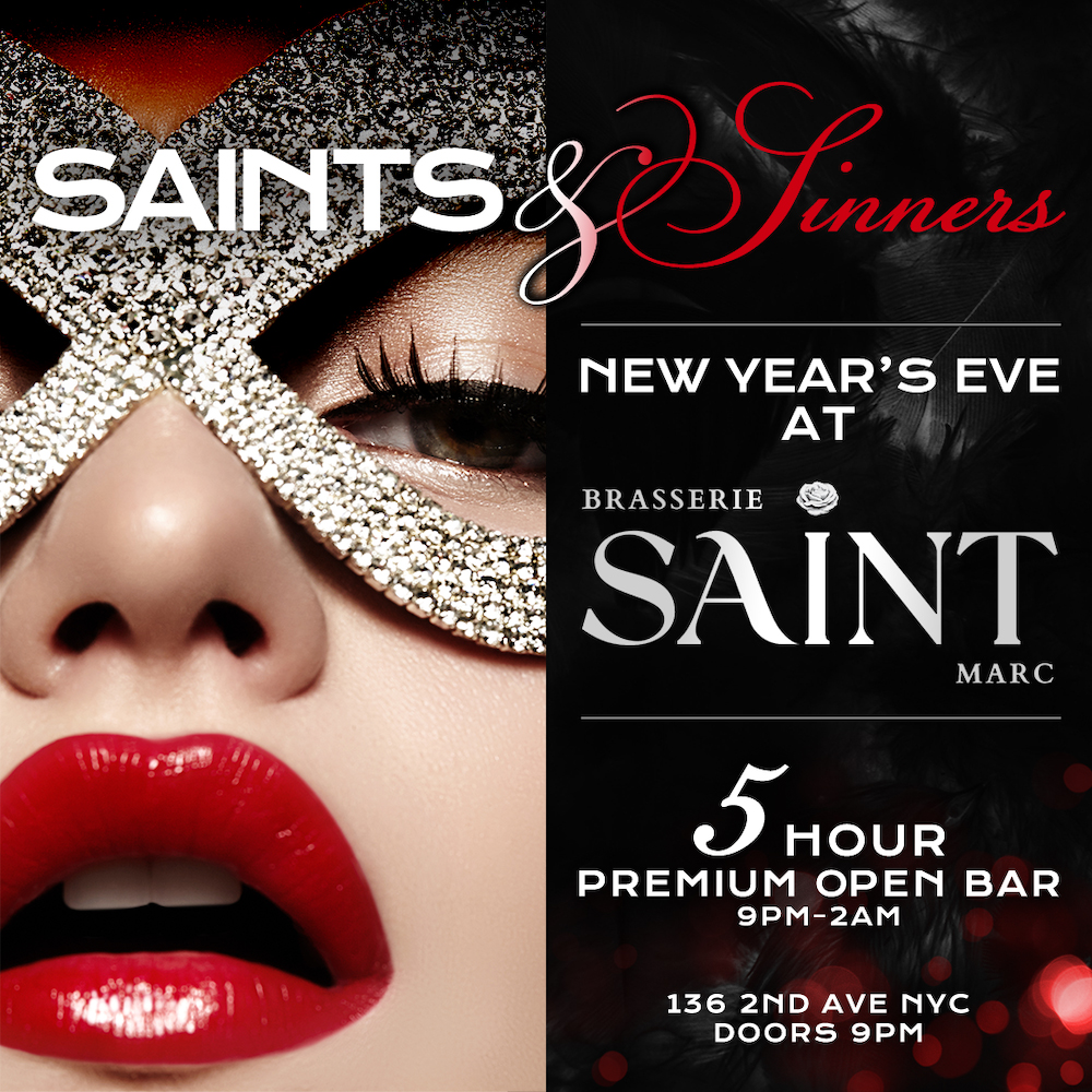 brasserie saint marc nye 2024 nyc new years eve events