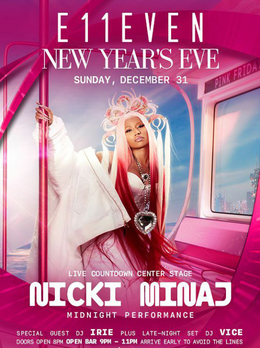 E11EVEN New Years Eve 2024 with Nicki Minaj Miami Miami NYE