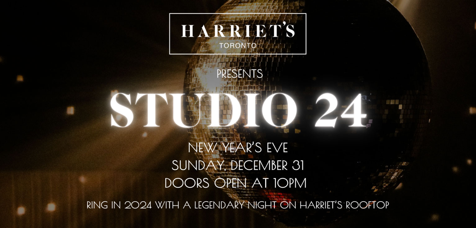 harriets rooftop toronto nye 2024 new years eve toronto events rooftop