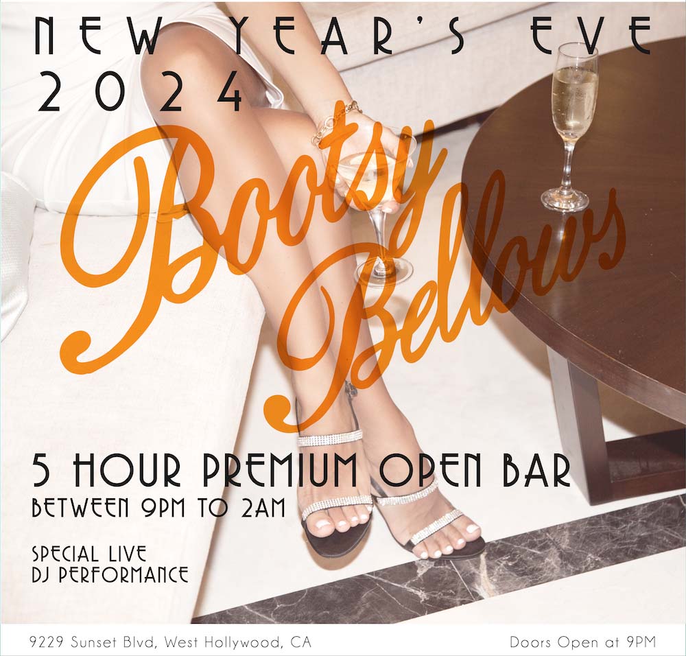 bootsy bellows nye 2024 los angeles new years eve nightclub parties