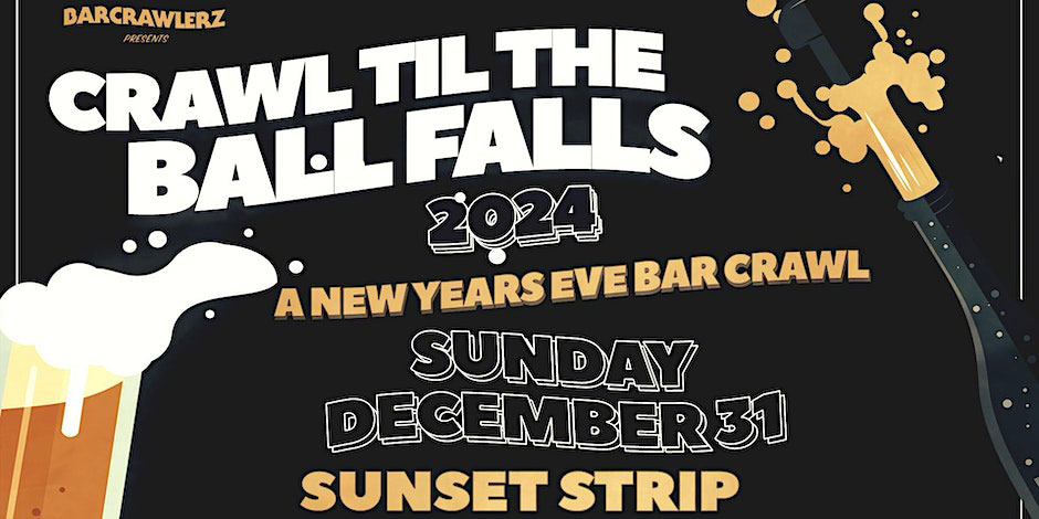 west hollywood bar crawl nye 2024 new years eve los angeles events