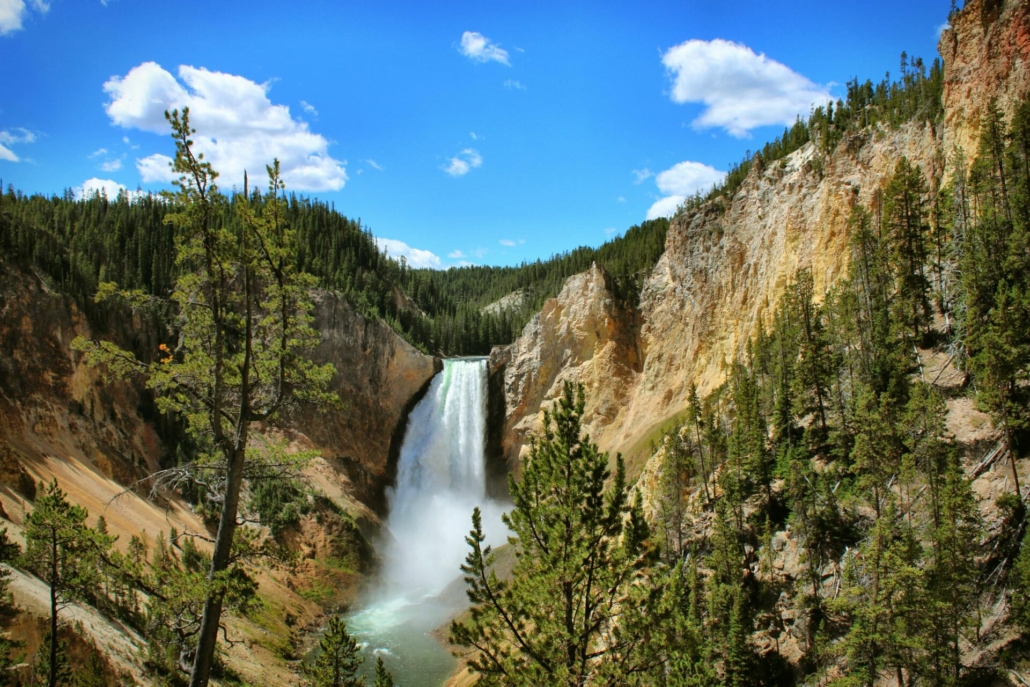 Yellowstone National Park Waterfall